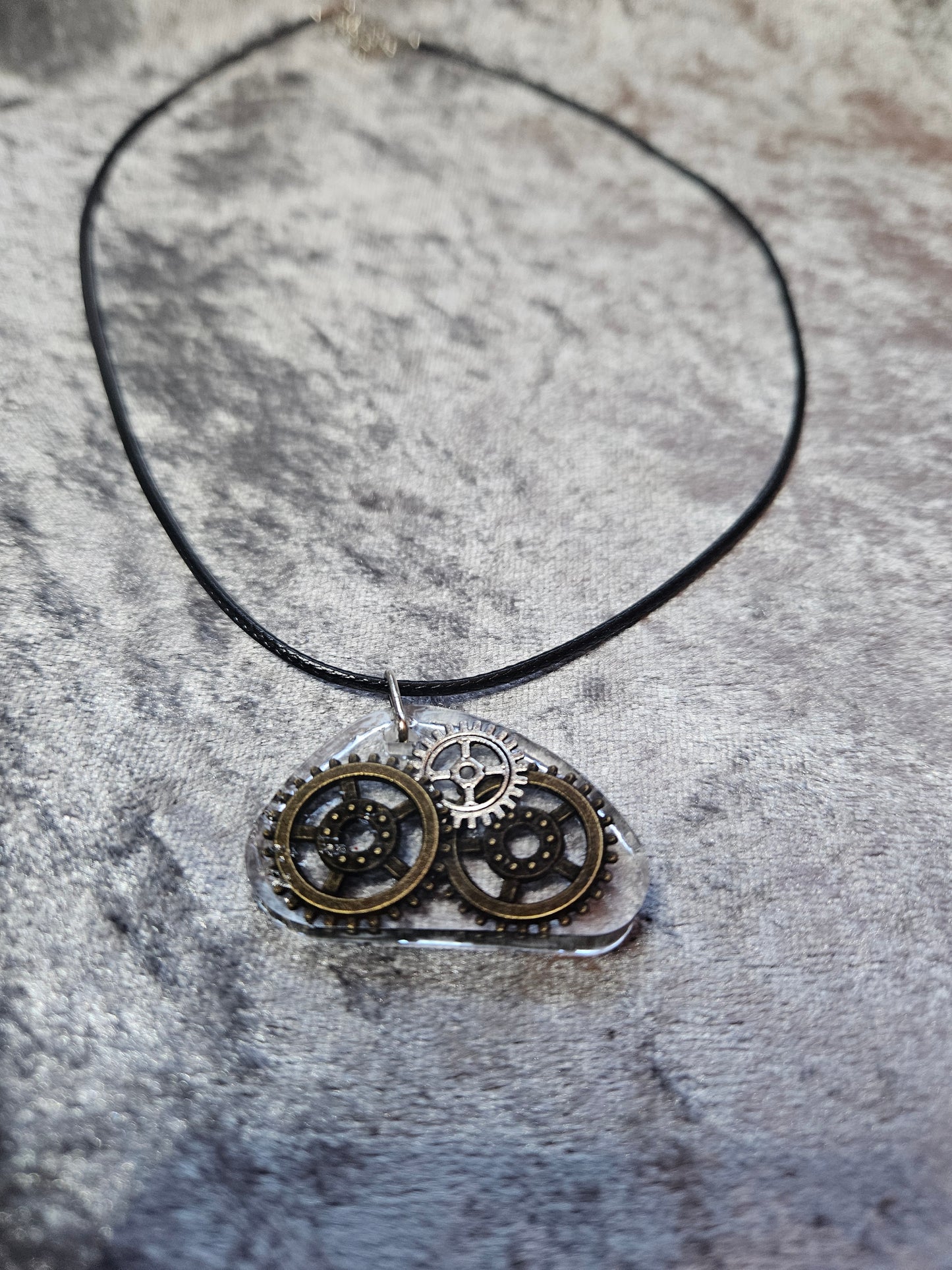 Resin Steampunk Necklace